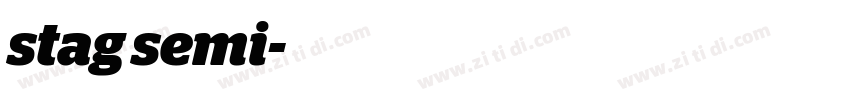 stag semi字体转换
